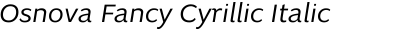 Osnova Fancy Cyrillic Italic